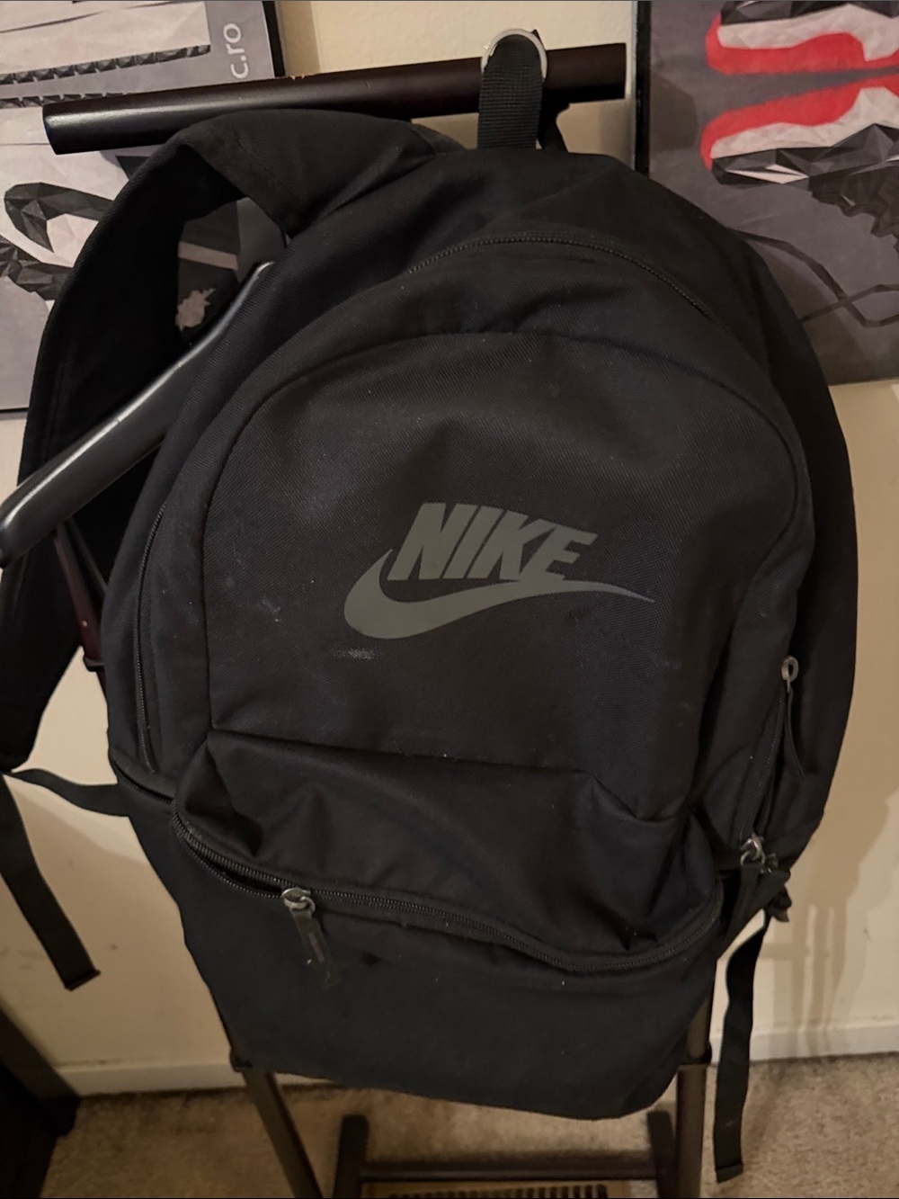 Nike Black Men's Everyday Backpack with Grey Logo